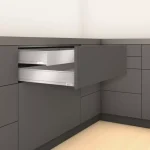 Újdonság K-BLUM Legrabox M 500mm/70 kg, Tip-on, karbon fekete CS-M, expando