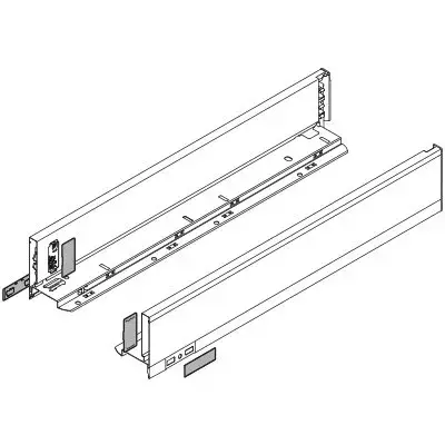 Újdonság BLUM 770M6502I oldalfal Legrabox M 650mm nemesacél
