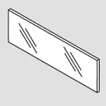 Kedvezmény BLUM ZE7V482G üveg frontra Legrabox 600/70mm