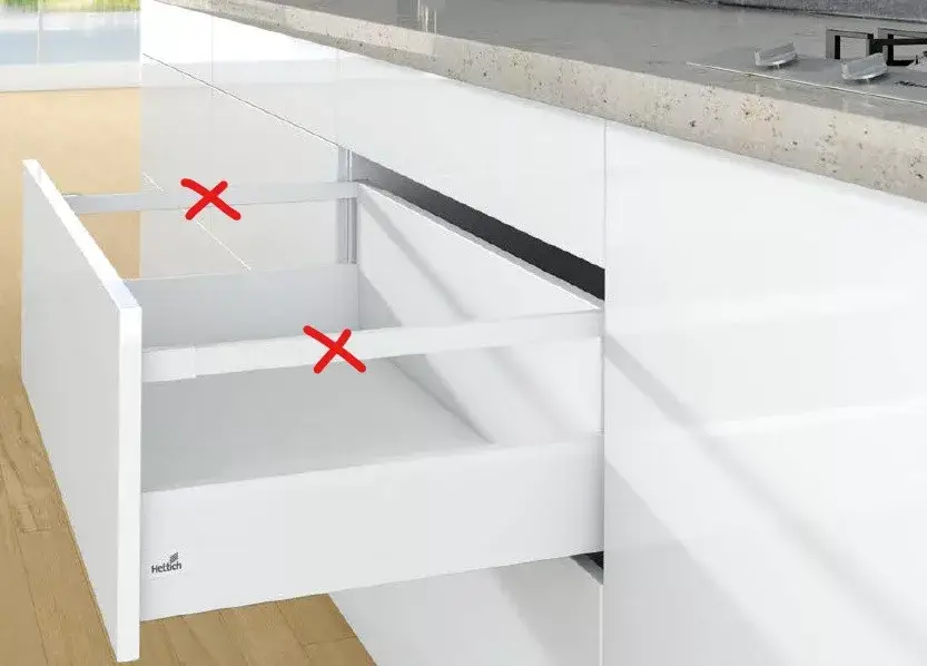Népszerű K-HETTICH ArciTech, front kihuzású, fehér, 450/126/250, 60kg, SiSy