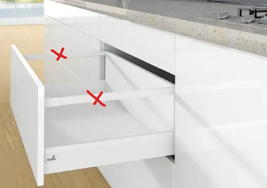 Népszerű K-HETTICH ArciTech, front kihuzású, fehér, 500/94/250, 60kg, SiSy