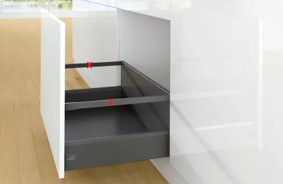 Ne maradj le K-HETTICH ArciTech, front kihuzású, antracit, 450/126/282, 60kg, SiSy