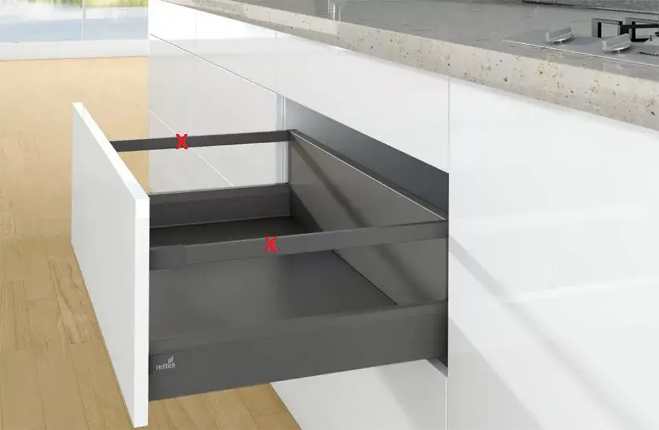 Vásárlói kedvenc K-HETTICH Arcitech, front kihuzású, antracit, 500/94/218, 40kg, SiSy