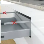 Outlet K-HETTICH ArciTech, front kihuzású, ezüst, 300/126/250, 40kg, SiSy