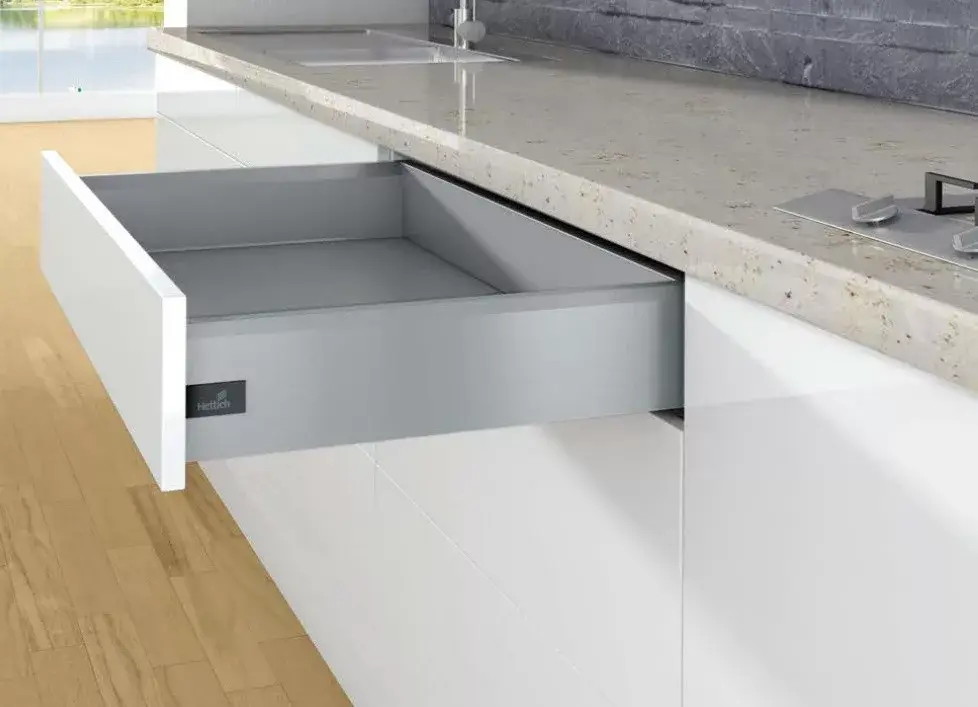 K-HETTICH ArciTech, front kihuzású, ezüst, 350/126, 40kg, SiSy Olcsóbb
