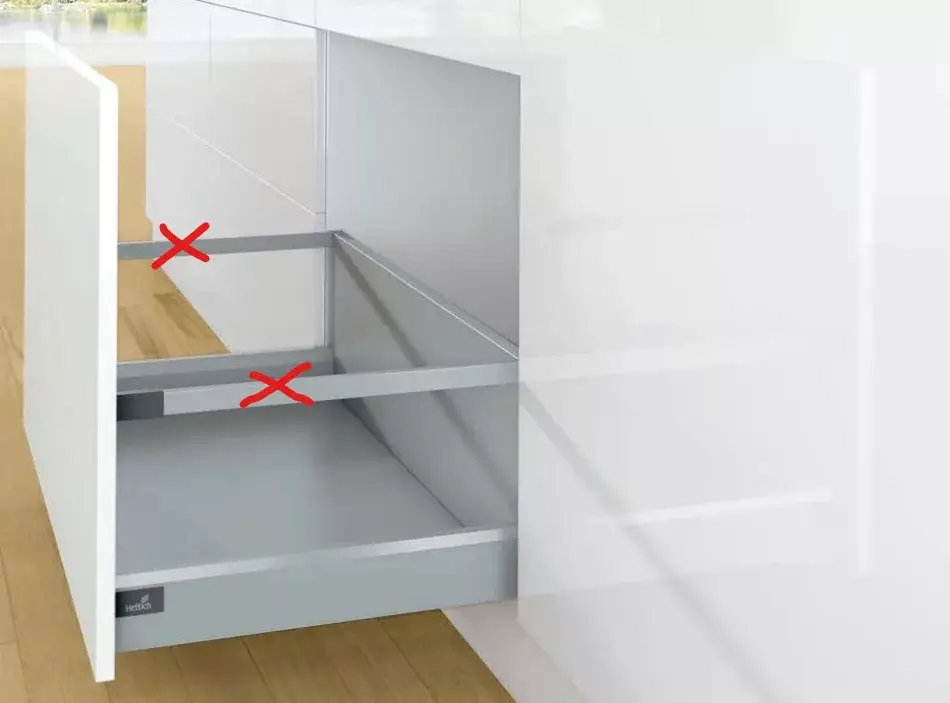 K-HETTICH Arcitech, front kihuzású, ezüst, 400/94/282, 40kg, SiSy Szuper akció