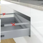 Outlet K-HETTICH ArciTech, front kihuzású, ezüst, 400/126/218, 40kg, SiSy