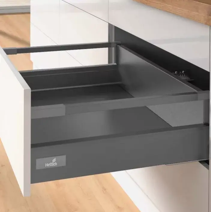 K-HETTICH InnoTech Atira, front, antracit, 350/70/144 relingel együtt, 50kg, PTO Újdonság