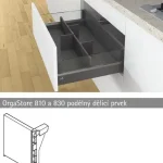 HETTICH 9278249 OrgaStore 810/830 elválasztó elem antracit Árcsökkenés