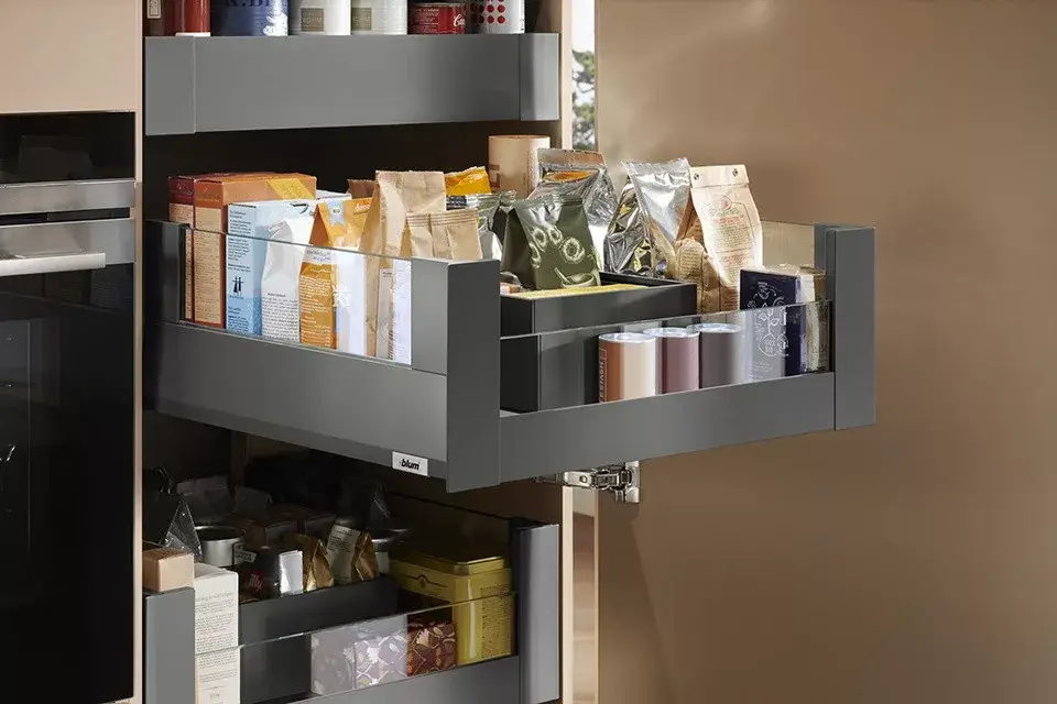 Kedvezményes ár K-BLUM Merivobox E Boxcover 450 mm, 40 kg, Orion szürke, belső, üveg