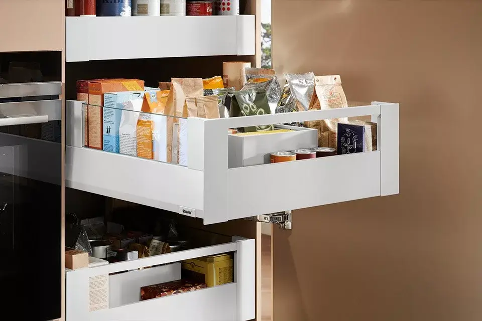 Újdonság K-BLUM Merivobox E Boxcover 450 mm, 70 kg, fehér, belső, reling
