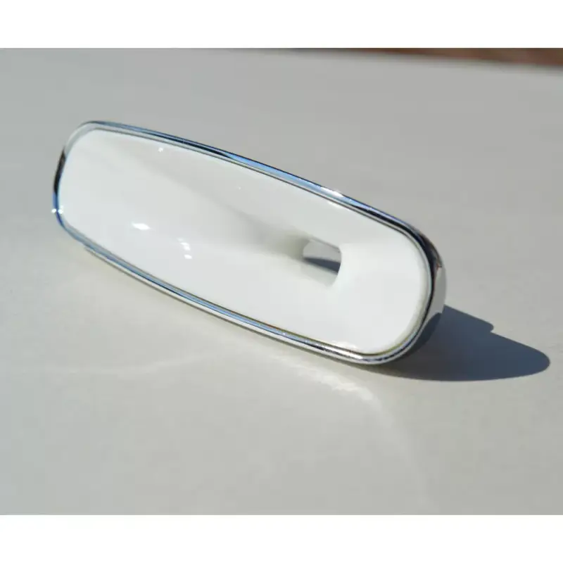 Fém-Műanyag bútorfogantyú, króm - fehér színű, 32 mm furattávval Legnépszerűbb