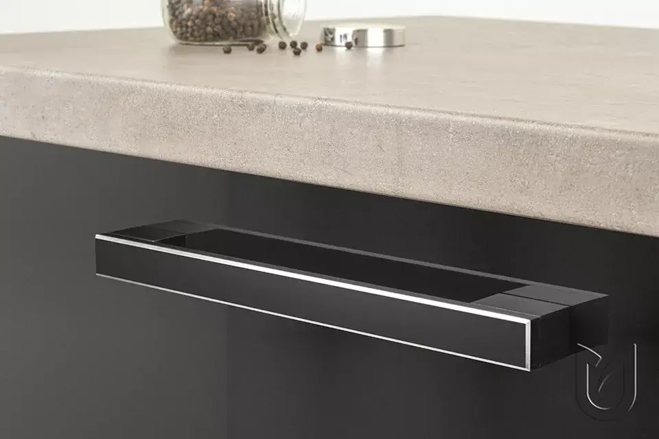 ROCATA fém bútorfogantyú, fekete színű, 480 mm furattávval Olcsó