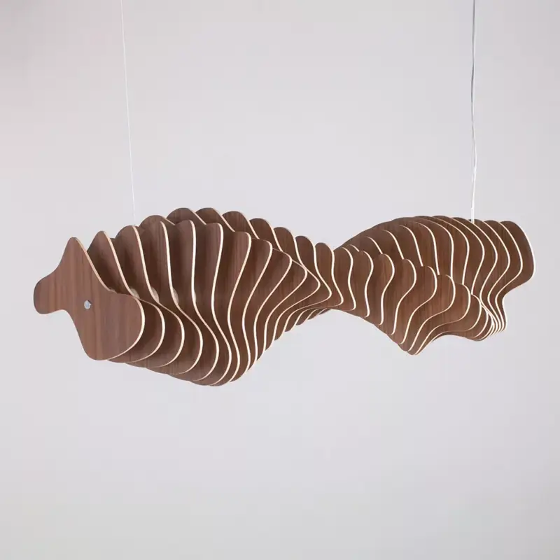 Olcsó Shelfordii Ply lámpa, egyedi tervezésű, rétegeltlemezből készült, modern stílusú