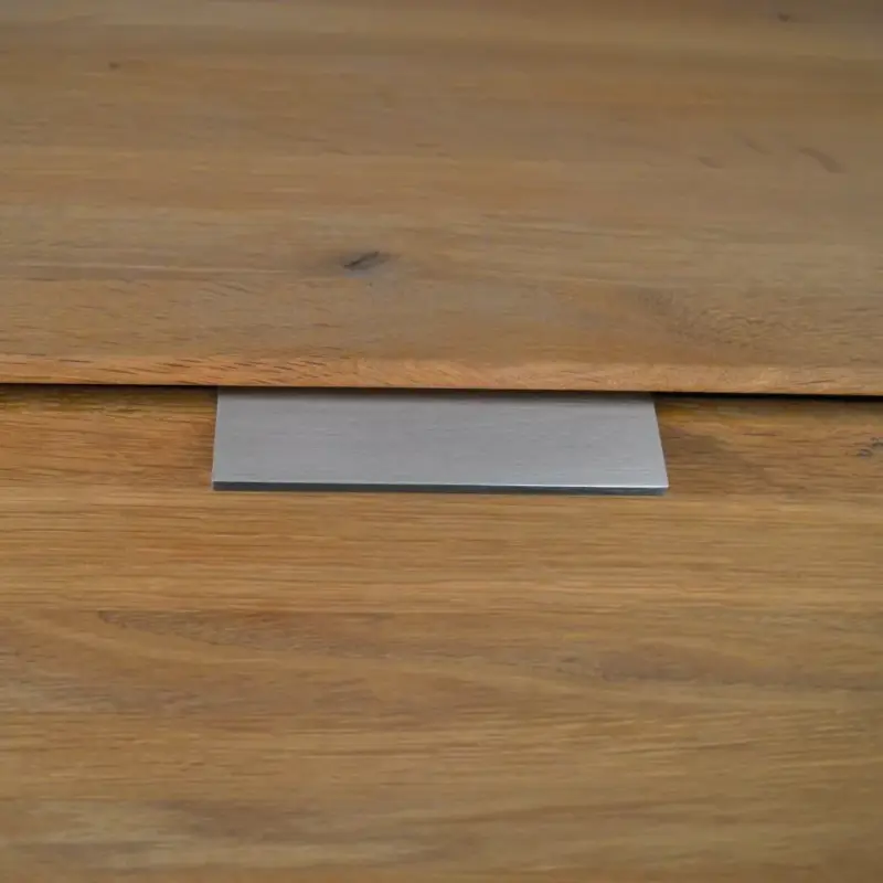 Kedvezményes ár LUCATA fém bútorfogantyú, fényes felületű, nemesacél imitáció, 64 mm furattávval