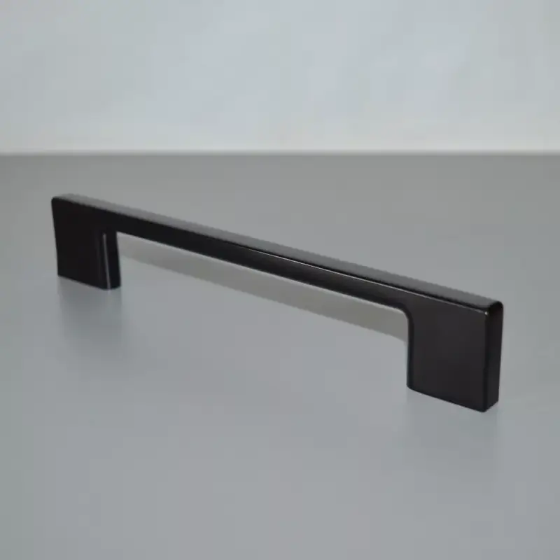 ÚJ NAKANA fém bútorfogantyú, fényes fekete színű, 320 mm furattávval Azonnal elérhető