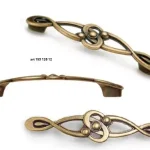 Legjobb ár 1519312812fém bútorfogantyú, 128 mm furattáv, antik bronz szín