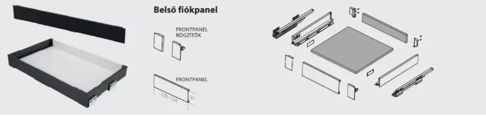 Azonnal elérhető GM_75F Panelrögzítő, fehér, 75 mm