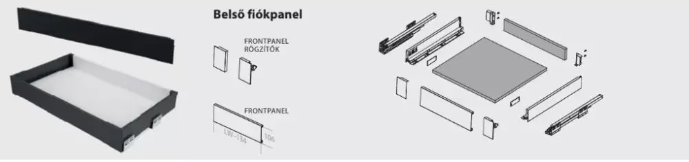 GM_90F Panelrögzítő, fehér, 90 mm Biztonságos fizetés