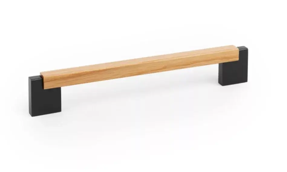 VIEFE DUO MINIfa-fém bútorfogantyú 160 mm, szürke-tölgy Gyors szállítás