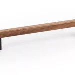 Különleges ajánlat VIEFE DUO MINIfa-fém bútorfogantyú 320 mm, szürke-dió