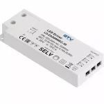 Tápegység LED 12V, 9W, IP20, 3 mini AMP csatlakozóval, 1,5fm kábellel, villásdugóval Legkelendőbb