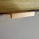 Vásárlói kedvenc Fém bútorfogantyú, élre szerelhető, csiszolt, 32 mm furattávolság