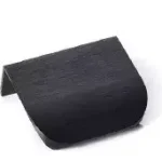 MONA Fém bútorfogantyú, élre szerelhető, csiszolt fekete, 32 mm furattávolság Prémium