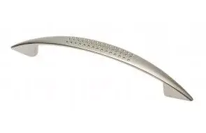 Azonnali szállítás Fém bútorfogantyú, matt nikkel színű, 128 mm furattávval
