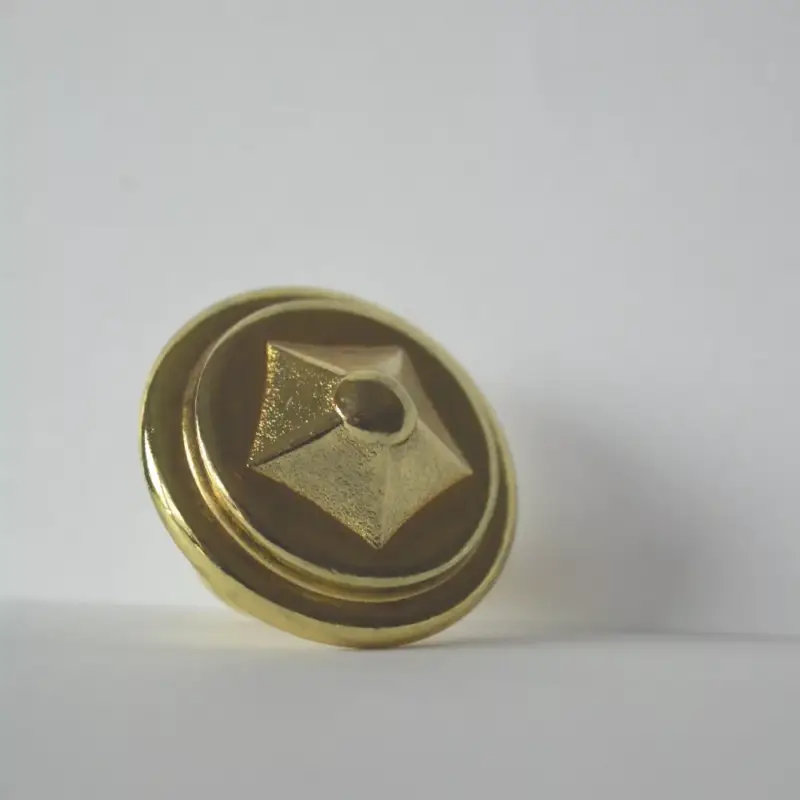 Ne maradj le Möbelgriff, goldfarbener Möbelknopf aus Metall