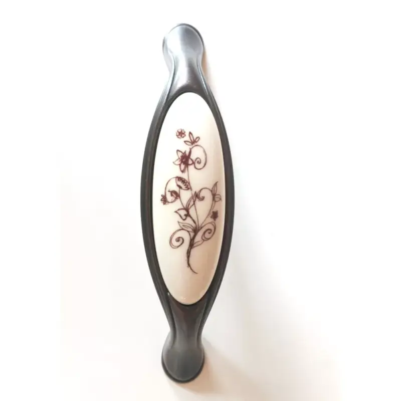 Utolsó esély Margarita Land Bronze/beige Blume Porzellan/Metall Möbelgriff