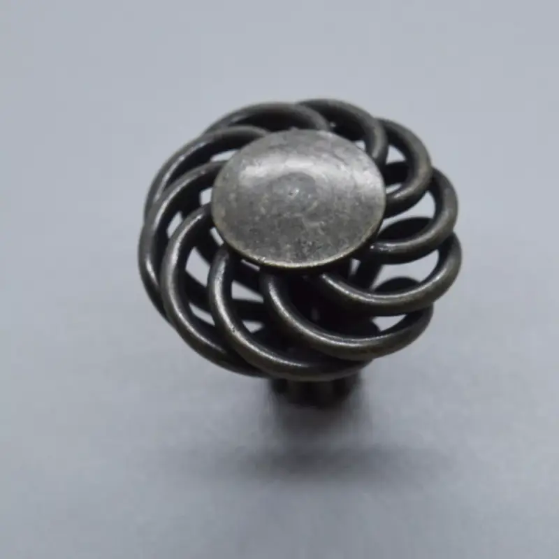 Kedvezményes ár Rustikaler Stil antiker schwarzer Metallmöbelknopf