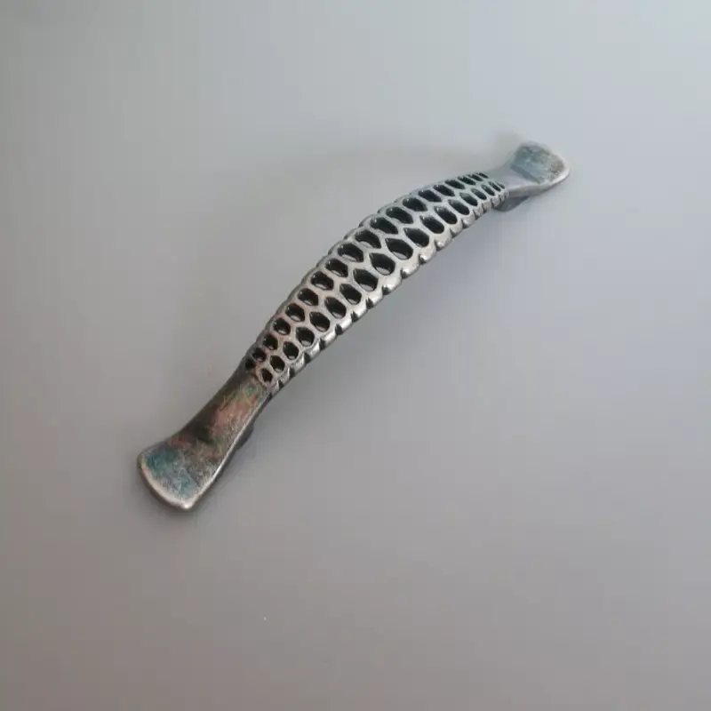 Metall-Möbelgriff, antik-schwarz, 96 mm Bohrung (Patina-Nickel) Szuper ajánlat