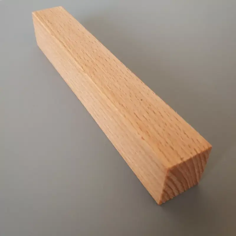 Massivholz-Möbelgriffe, Buche geölt, Bohrungsgröße 64 - 96 - 128 mm Árcsökkenés