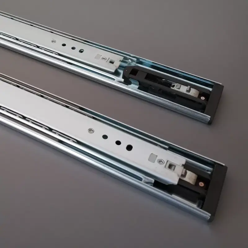 Strong kugelgelagerte Vollauszug-Mutterschiene mit Dämpfung, 400 mm, push to open 45 kg Olcsóbb
