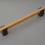 Árengedmény Mattschwarzes Metall - Eiche lackiert, 192 mm Bohrungsabstand