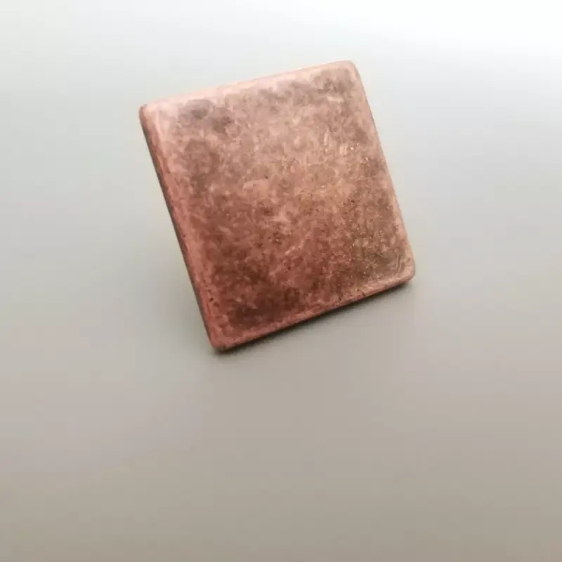 Rechteckiger Möbelknopf aus Metall, Farbe antikkupfer Bestseller