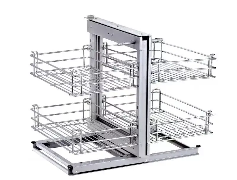 Bestseller GM10010 Magic Corner – Innenmetallgitter für Eckschränke, chromfarben