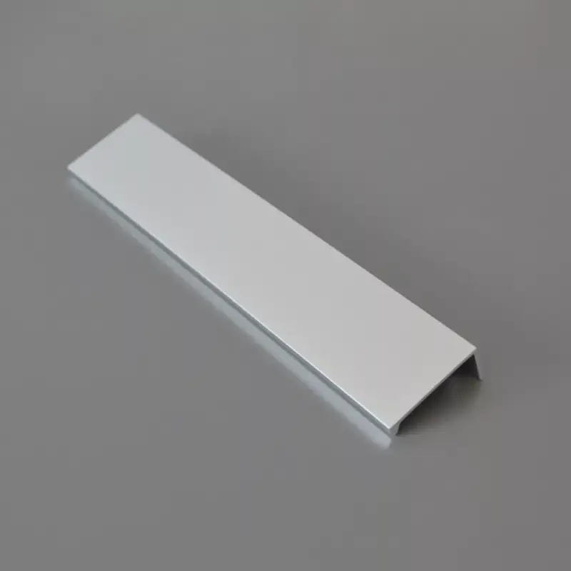LUCATA Metall-Möbelgriff, Farbe Aluminium, Bohrung 96 mm Expressz kézbesítés
