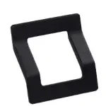 Metall-Möbelgriff, schwarz, mit 64 mm BA Outlet
