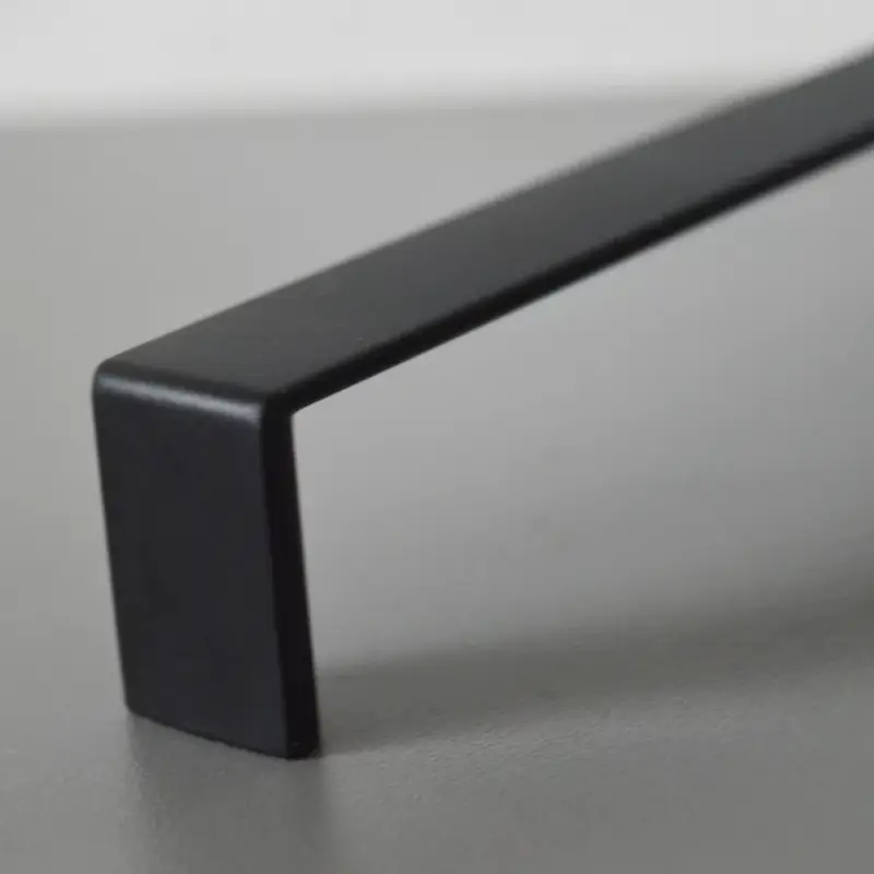 2961_128 Metall-Möbelgriff, mattschwarz, mit 128 mm Lochabstand Olcsó