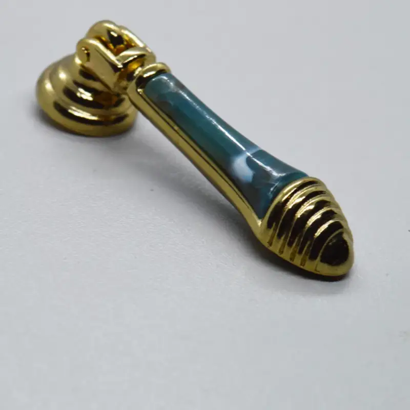 Klassischer gold-ametiszt Möbelknopf aus Metall und Kunststoff Gyors szállítás