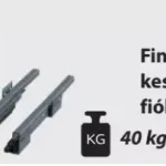 Antracit Schmalwandiges Schubkastensystem mit Feineinzug 122/500 mm Korlátozott ajánlat
