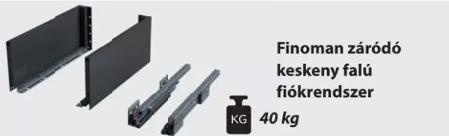 Expressz kézbesítés Antracit Schmalwandiges Schubkastensystem mit Feineinzug 172/550 mm