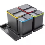 Szezonális akció AxiSpace 700 mm, Integrierter Trennmüllbehälter, 4 Behälter, 2x15L és 2x7Lmit Deckeln