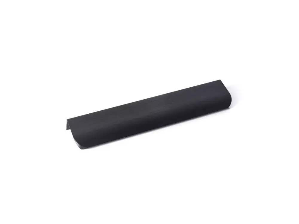 Vedd meg most MONA Metall-Möbelgriff, kantenmontierbar, schwarz gebürstet, 128 mm Lochabstand