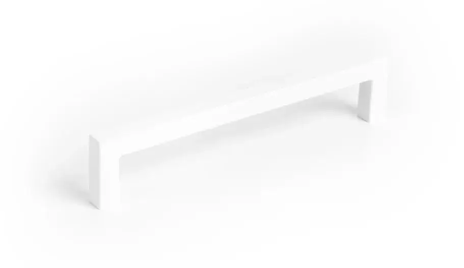 VIEFE U - Metall-Möbelgriff, Farbe Weiss,Bohrung 192 mm Különleges ajánlat
