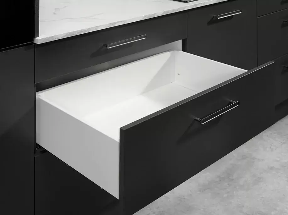 Legkelendőbb Hafele Schubladensystem mit schmalen Wänden, 199/270 mm, Farbe Weiss