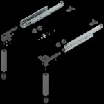 Alacsony ár SPACE STEP készlet Orionszürke NH=410mm