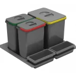 Szemetes MULTINO 600 1x15 l és 2x7 l grafit Azonnali szállítás